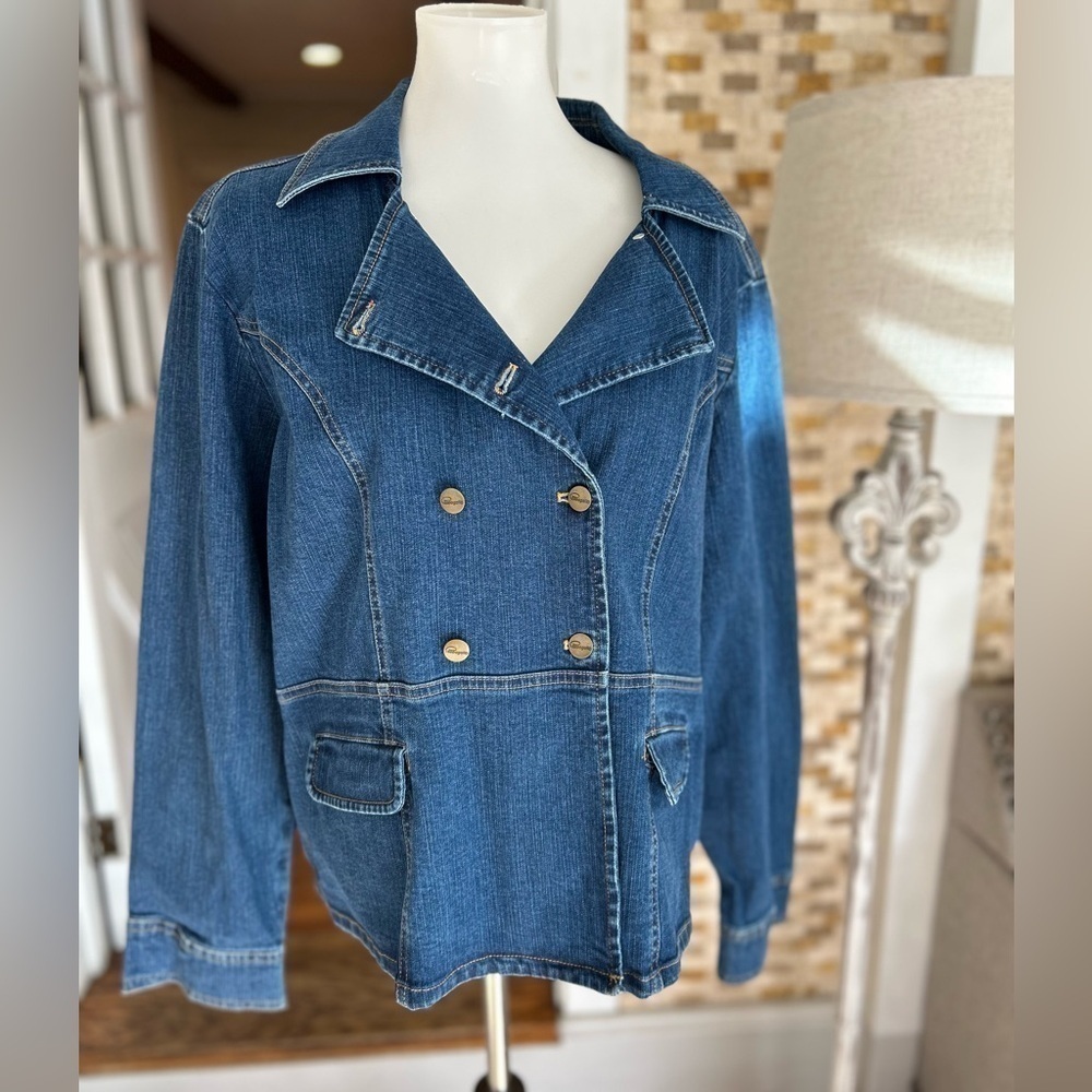 Campanella double breasted jean jacket - Picture 2 of 12